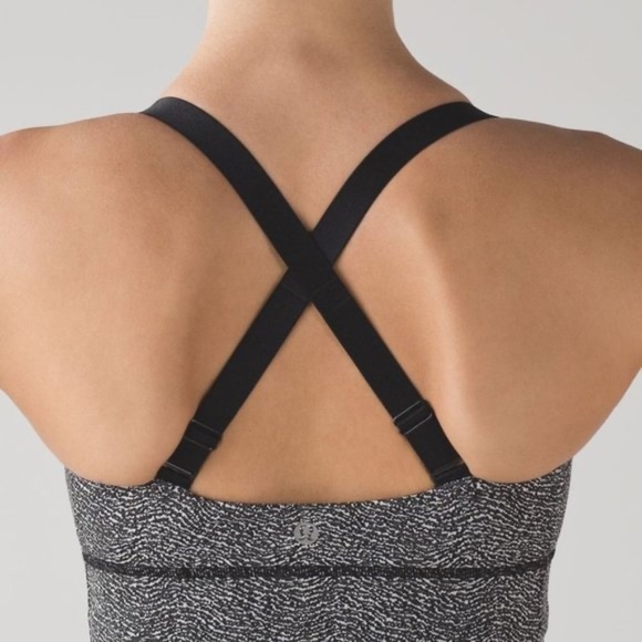 Lululemon | BOTH WAYS BRA POWER LUXTREME | black & grey | Size 2 - Picture 1 of 6